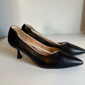 Womens Black Pointed Toe Stiletto Heels Dress Pumps Size 8